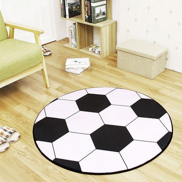 Comprar Balón de fútbol en fuego y agua alfombra redonda alfombra de fútbol  sala de estar niños dormitorio alfombra silla alfombras